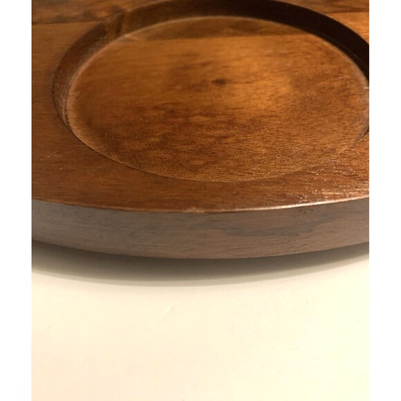 Vintage Gailstyn Sutton Wood Serving Tray Floral Tile Insert Taiwan Party Snacks - Picture 7 of 9